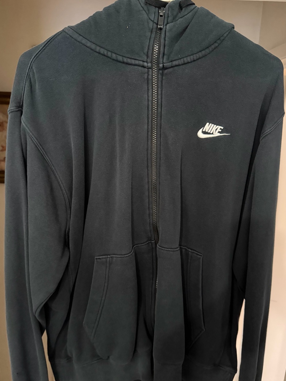 Men's Black Hooded Sweater - Nike